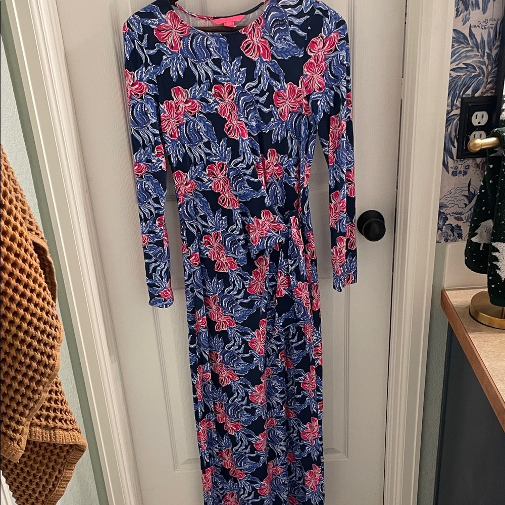 Lilly Pulitzer High Tide Long Sleeve Dress - Picture 4 of 9